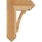 Ekena Millwork Legacy Arts and Crafts Rough Sawn Bracket w/ Offset Brace, Western Red Cedar, 8"W x 18"D x 26"H BKT0806X18X26LEC03RWR - alternate 2